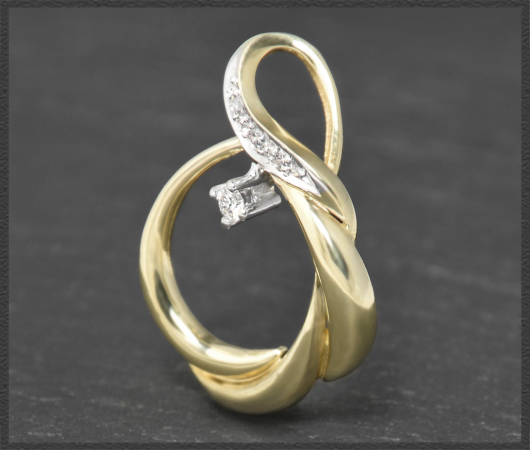 Diamant Anhänger mit 0,14ct, 585 Gold