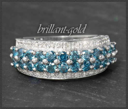 Diamant Ring mit 1,45ct Brillanten, 585 Weißgold