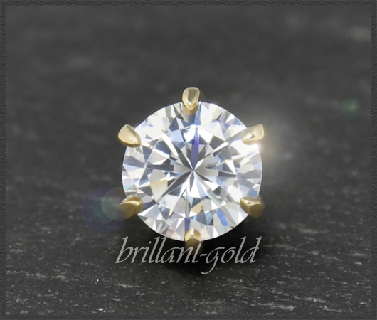 Brillant Anhänger 585 Gelbgold; 1,06ct, River, Si