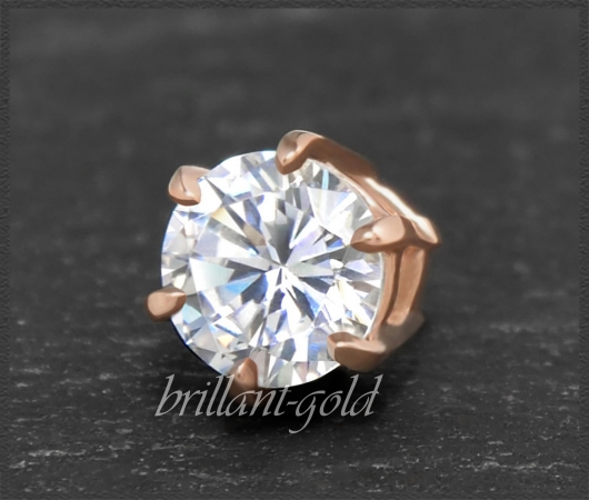 Brillant Anhänger 585 Gold, 0,74ct, VS2; Gleiter