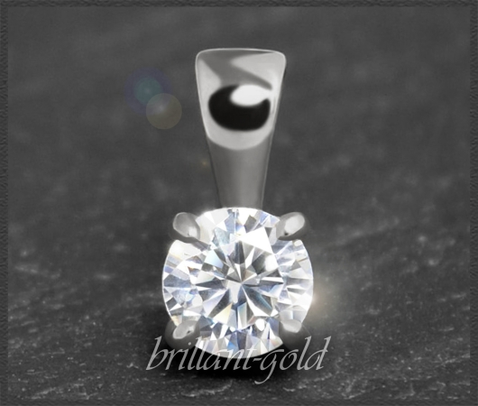 Brillant Anhänger in 585 Gold; 0,43ct, Si2