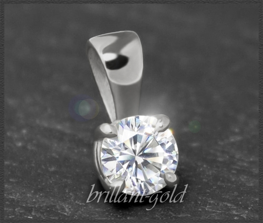 Brillant Anhänger in 585 Gold; 0,43ct, Si2
