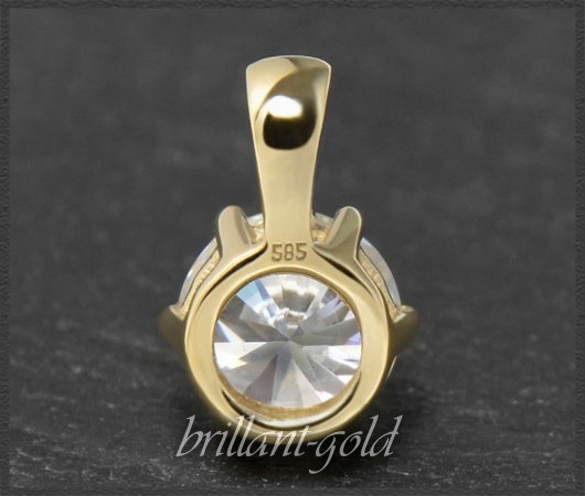 Brillant Anhänger 585 Gold; 1,93ct, Top Wesselton
