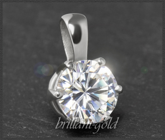 Brillant Anhänger 585 Gold, 1,50ct Diamant