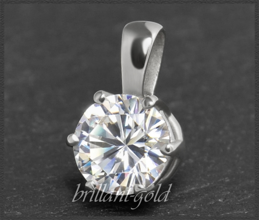 Brillant Anhänger 585 Gold, 1,50ct Diamant