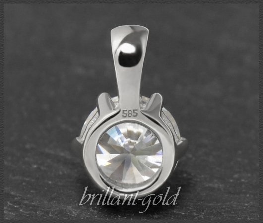 Brillant Anhänger 585 Gold, 1,50ct Diamant