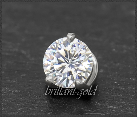 Brillant 585 Gold Anhänger 0,55ct; River D, VVS1