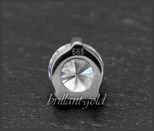 Brillant 585 Gold Anhänger 0,55ct; River D, VVS1