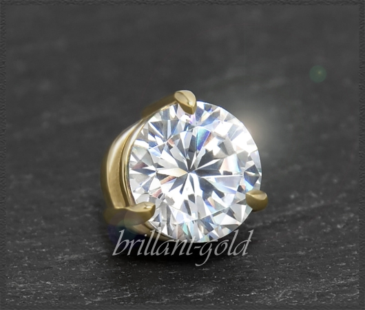 585 Gold Gleiter Anhänger 1,0ct, Top Wesselton G