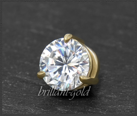 585 Gold Gleiter Anhänger 1,0ct, Top Wesselton G