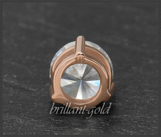Brillant 585 Rotgold Anhänger; 1,06ct, River D