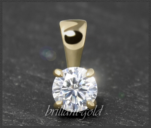 Diamant Anhänger 0,268ct, 585 Gold, IGI Zertifikat