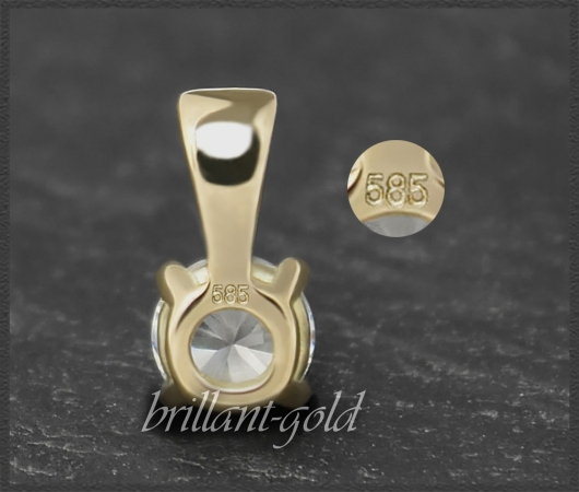 Brillant Anhänger aus 585 Gold mit 0,27ct