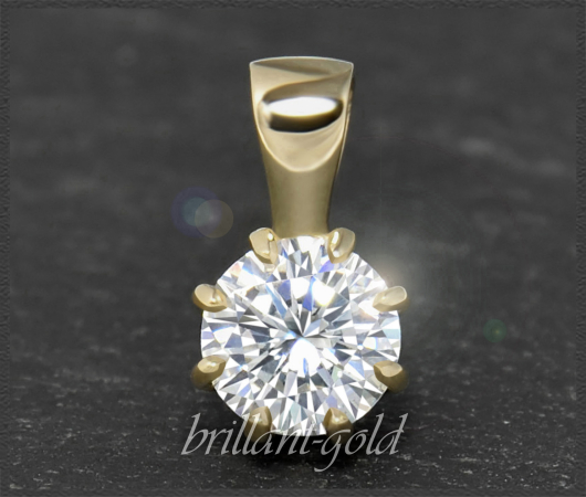 Diamant Anhänger in 585 Gold; 1,03ct, River D
