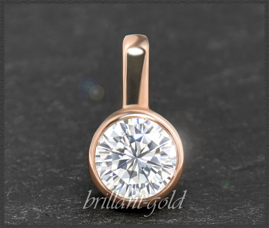 Brillant Anhänger 585 Gold mit 0,53ct, River D