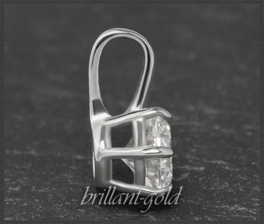 Brillant 585 Gold Anhänger & Kette mit 0,68ct, Si2