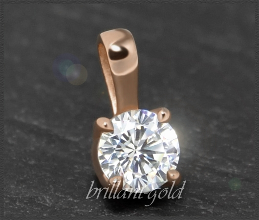 Brillant Anhänger 585 Gold; 0,54ct; River E & VS2