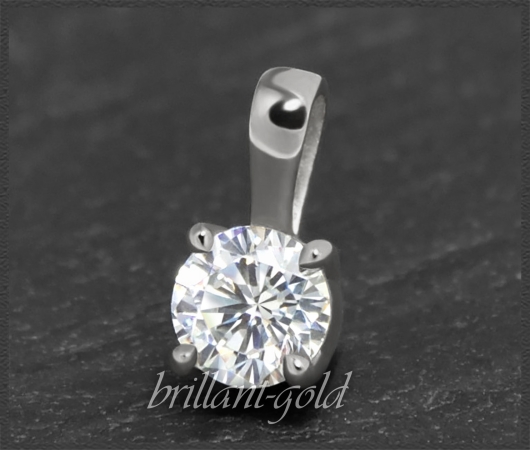 Brillant Anhänger in 585 Gold; 0,66ct, F & Si1