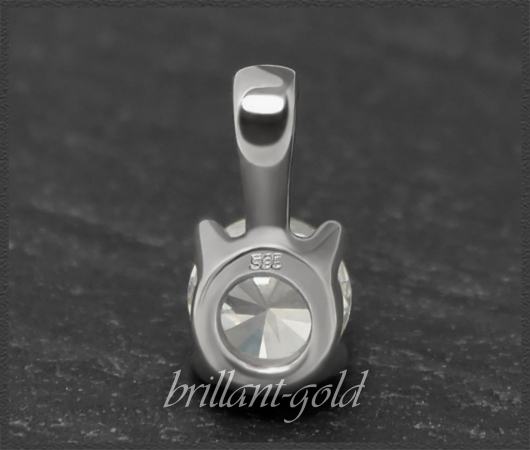 Brillant Anhänger in 585 Gold; 0,66ct, F & Si1