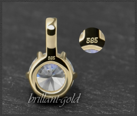 Brillant Anhänger aus 585 Gold mit 1,14ct & Si1-2