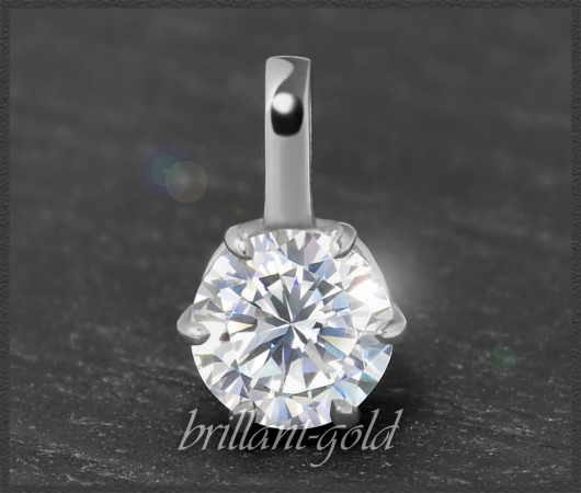 Brillant Anhänger 585 Gold; 1,62ct & Si2-3; Gleiter
