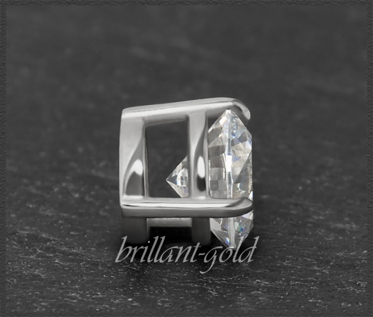 Gold Collier mit 1,25ct Brillant, Top Wesselton, Si1-2