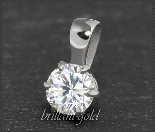 Brillant Anhänger 585 Gold; 0,55ct, E, Lupenrein