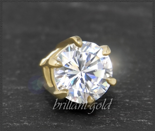 Brillant Collier aus 585 Gelbgold; 1,30ct, Si2
