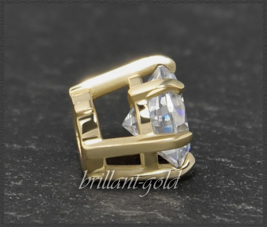 Brillant Collier aus 585 Gelbgold; 1,30ct, Si2