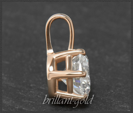 Brillant Anhänger 585 Gold; 1,23ct, River E & VS1