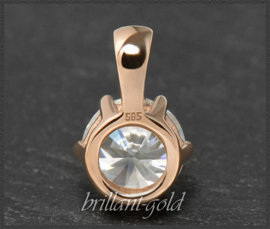 Brillant Anhänger 585 Gold; 1,23ct, River E & VS1