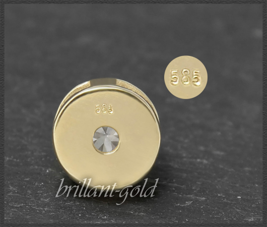 Gold Brillant Anhänger 1,03ct, River D & Si1