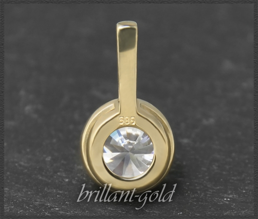 Brillant Gleiter 585 Gold; 1,17ct, River D; Anhänger