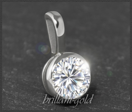 Brillant Anhänger aus 585 Weißgold mit 1,07ct