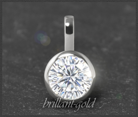 Brillant Anhänger 585 Gold; 0,94ct, Top Wesselton, Si3
