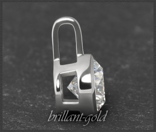 Brillant Anhänger 585 Gold; 0,94ct, Top Wesselton, Si3