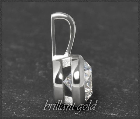 Brillant Anhänger aus 585 Weißgold; 0,99ct, Si2