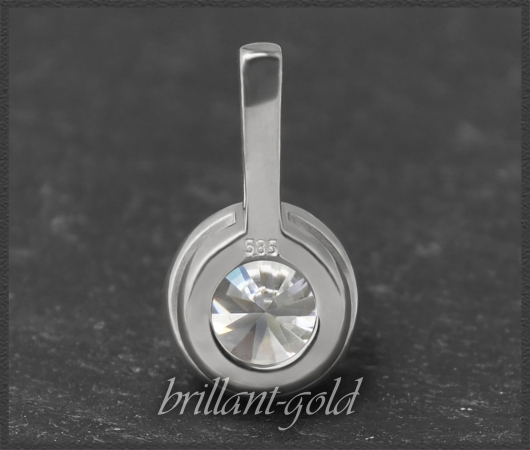 Brillant Anhänger aus 585 Weißgold; 0,99ct, Si2
