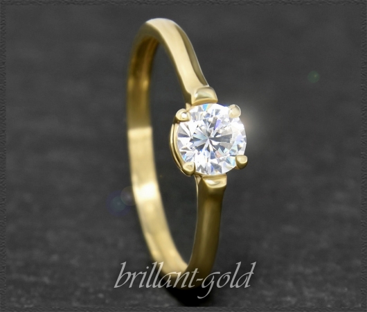 Brillant 585 Gold Ring 0,46ct, mit DGI Zertifikat