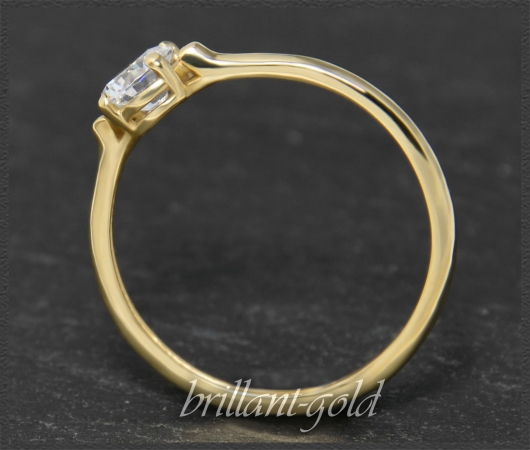 Brillant 585 Gold Ring 0,46ct, mit DGI Zertifikat