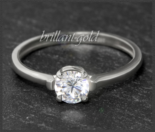 Brillant Ring aus 585 Gold mit 0,57ct, Si1-2