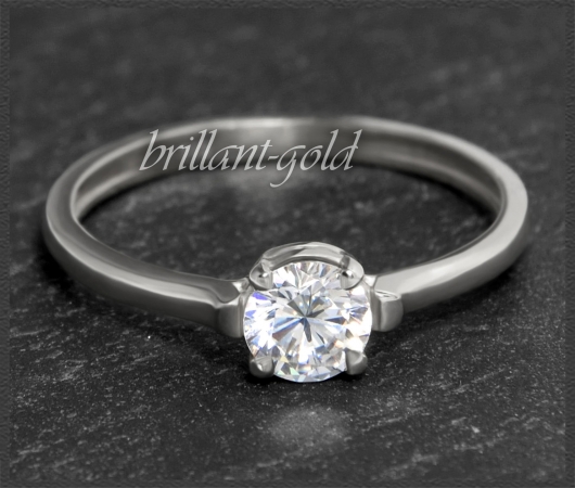 Brillant Ring aus 585 Gold mit 0,57ct, Si1-2