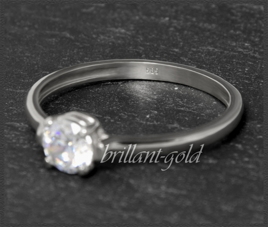 Brillant Ring aus 585 Gold mit 0,57ct, Si1-2