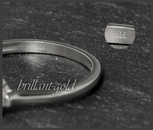 Brillant Ring aus 585 Gold mit 0,57ct, Si1-2