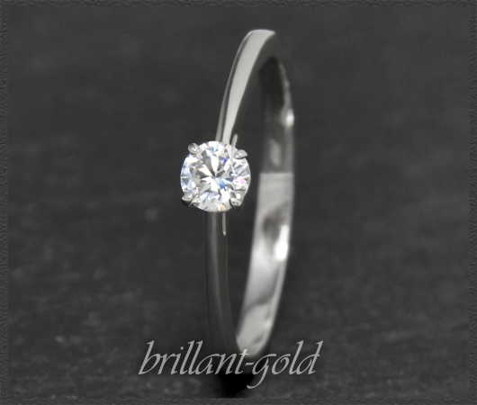 Brillant 585 Gold Ring 0,30ct, River E & Si2