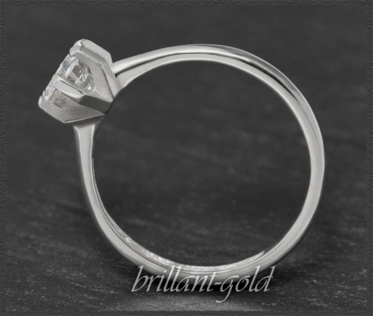 Brillant Solitär Ring 585 Weißgold, 0,75ct, Si2-3