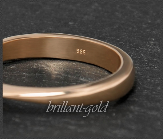 Brillant Ring 585 Gold; 0,72ct, zart gelb & Si1