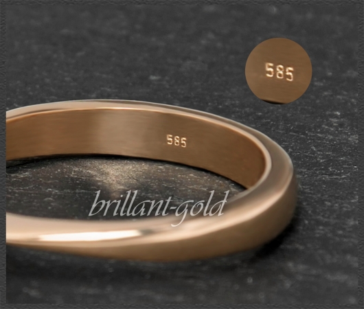 Brillant Ring 585 Gold; 0,72ct, zart gelb & Si1