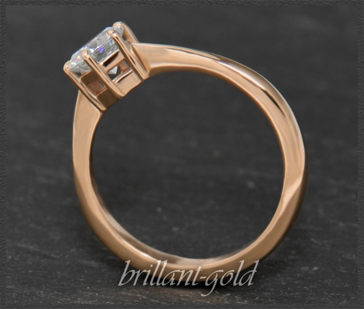 Brillant 585 Rotgold Ring 1,03ct, River D