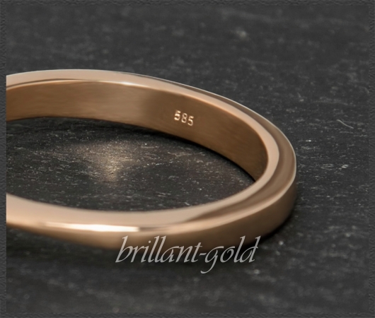 Brillant 585 Rotgold Ring 1,03ct, River D